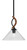 Toltec Lighting - 2901-MBWG-2122 - One Light Mini Pendant - Monterey - Matte Black & Painted Wood-look Metal