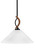 Toltec Lighting - 2901-MBWG-2161 - One Light Mini Pendant - Monterey - Matte Black & Painted Wood-look Metal