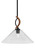 Toltec Lighting - 2901-MBWG-2162 - One Light Mini Pendant - Monterey - Matte Black & Painted Wood-look Metal
