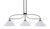 Toltec Lighting - 2936-MBDW-2121 - Three Light Billiard/Island - Monterey - Matte Black & Painted Distressed Wood-look