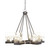 Toltec Lighting - 3026-GP-530 - Six Light Chandelier - Nouvelle - Graphite