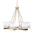Toltec Lighting - 3026-NAB-531 - Six Light Chandelier - Nouvelle - New Age Brass