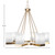Nouvelle Six Light Chandelier (3026-NAB-531)