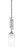 Toltec Lighting - 320-AS-541 - One Light Mini Pendant - Uptowne - Aged Silver