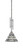 Toltec Lighting - 320-AS-9105 - One Light Mini Pendant - Uptowne - Aged Silver