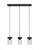 Toltec Lighting - 3213-ES-530 - Three Light Cluster Pendalier - Nouvelle - Espresso