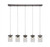 Toltec Lighting - 3215-GP-530 - Five Light Linear Pendalier - Nouvelle - Graphite