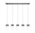 Toltec Lighting - 3215-GP-531 - Five Light Linear Pendalier - Nouvelle - Graphite