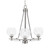 Toltec Lighting - 323-AS-4100 - Three Light Chandelier - Uptowne - Aged Silver