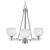 Toltec Lighting - 323-AS-4101 - Three Light Chandelier - Uptowne - Aged Silver