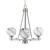 Toltec Lighting - 323-AS-4109 - Three Light Chandelier - Uptowne - Aged Silver