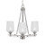 Toltec Lighting - 323-AS-4250 - Three Light Chandelier - Uptowne - Aged Silver