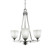 Toltec Lighting - 323-AS-460 - Three Light Chandelier - Uptowne - Aged Silver