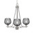 Toltec Lighting - 323-AS-4602 - Three Light Chandelier - Uptowne - Aged Silver