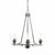 Toltec Lighting - 323-AS-461 - Three Light Chandelier - Uptowne - Aged Silver