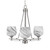 Toltec Lighting - 323-AS-4819 - Three Light Chandelier - Uptowne - Aged Silver
