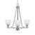 Toltec Lighting - 323-AS-500 - Three Light Chandelier - Uptowne - Aged Silver