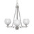 Toltec Lighting - 323-AS-5110 - Three Light Chandelier - Uptowne - Aged Silver