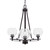 Toltec Lighting - 323-DG-4100 - Three Light Chandelier - Uptowne - Dark Granite