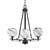 Toltec Lighting - 323-DG-4109 - Three Light Chandelier - Uptowne - Dark Granite
