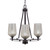 Toltec Lighting - 323-DG-4253 - Three Light Chandelier - Uptowne - Dark Granite