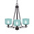 Toltec Lighting - 323-DG-4615 - Three Light Chandelier - Uptowne - Dark Granite