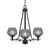 Toltec Lighting - 323-DG-4622 - Three Light Chandelier - Uptowne - Dark Granite