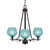 Toltec Lighting - 323-DG-4625 - Three Light Chandelier - Uptowne - Dark Granite