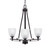 Toltec Lighting - 323-DG-500 - Three Light Chandelier - Uptowne - Dark Granite