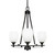 Toltec Lighting - 323-DG-615 - Three Light Chandelier - Uptowne - Dark Granite