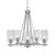 Toltec Lighting - 325-AS-3002 - Five Light Chandelier - Uptowne - Aged Silver