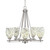 Toltec Lighting - 325-AS-5054 - Five Light Chandelier - Uptowne - Aged Silver