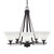 Toltec Lighting - 325-DG-312 - Five Light Chandelier - Uptowne - Dark Granite