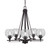 Toltec Lighting - 325-DG-4102 - Five Light Chandelier - Uptowne - Dark Granite