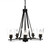 Toltec Lighting - 325-DG-461 - Five Light Chandelier - Uptowne - Dark Granite