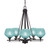 Toltec Lighting - 325-DG-4625 - Five Light Chandelier - Uptowne - Dark Granite
