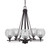 Toltec Lighting - 325-DG-5110 - Five Light Chandelier - Uptowne - Dark Granite
