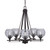 Toltec Lighting - 325-DG-5112 - Five Light Chandelier - Uptowne - Dark Granite