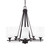 Toltec Lighting - 325-DG-531 - Five Light Chandelier - Uptowne - Dark Granite