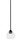Toltec Lighting - 3401-MB-4100 - One Light Mini Pendant - Paramount - Matte Black