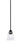 Toltec Lighting - 3401-MB-461 - One Light Mini Pendant - Paramount - Matte Black