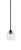 Toltec Lighting - 3401-MB-4810 - One Light Mini Pendant - Paramount - Matte Black