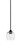 Toltec Lighting - 3401-MB-4812 - One Light Mini Pendant - Paramount - Matte Black