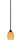 Toltec Lighting - 3401-MB-625 - One Light Mini Pendant - Paramount - Matte Black