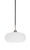 Toltec Lighting - 3401-MBBN-216 - One Light Pendant - Paramount - Matte Black & Brushed Nickel