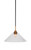 Toltec Lighting - 3401-MBBR-308 - One Light Pendant - Paramount - Matte Black & Brass