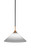 Toltec Lighting - 3401-MBBR-318 - One Light Pendant - Paramount - Matte Black & Brass