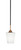 Toltec Lighting - 3401-MBBR-4031 - One Light Mini Pendant - Paramount - Matte Black & Brass