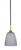 Toltec Lighting - 3401-MBBR-4072 - One Light Mini Pendant - Paramount - Matte Black & Brass