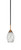 Toltec Lighting - 3401-MBBR-4165 - One Light Mini Pendant - Paramount - Matte Black & Brass